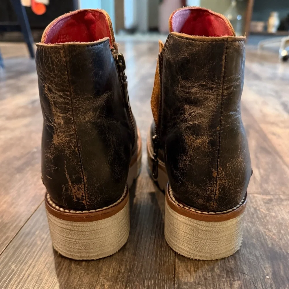 Bed Stu Black and Brown Ankle Boots✨Light weight✨ - Picture 3 of 6